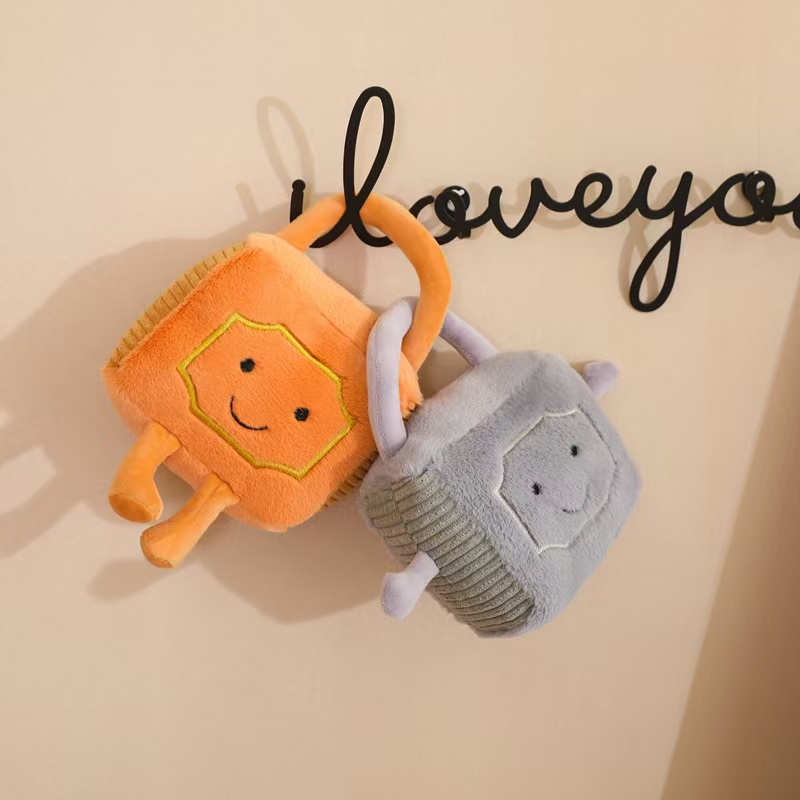 Creative Plush Stuffed Cute Cartoon Love lock Toy Widget Keychain