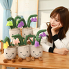 Simulated Plants Plush Stuffed Cartoon Bluebell Flower Toy Decoration