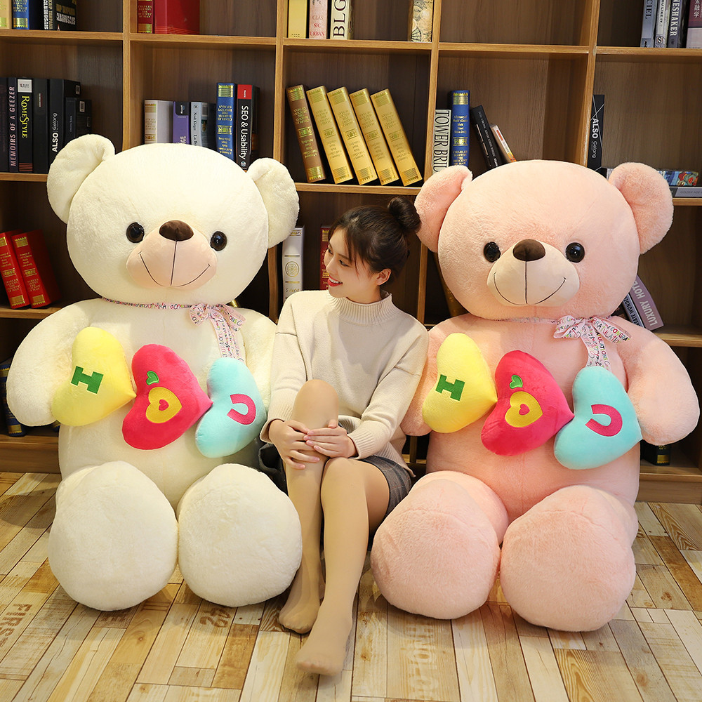 Valentine's Day Plush Stuffed Soft Love Teddy Bear Toy Pillow