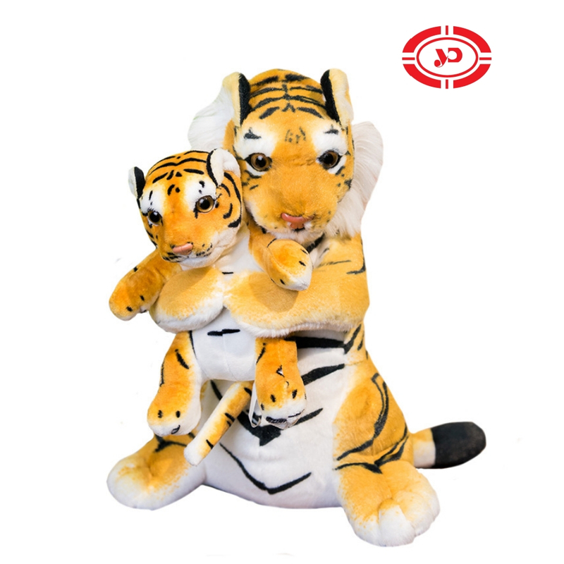 High Quality Plush Stuffed Simulated Tiger Toy Set Birthday Gift