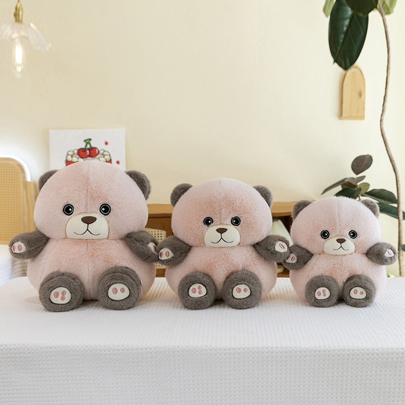 Katuni nzuri iliyotiwa vitu vya katuni, Bean Bear Toy Doll Zawadi ya Mtoto