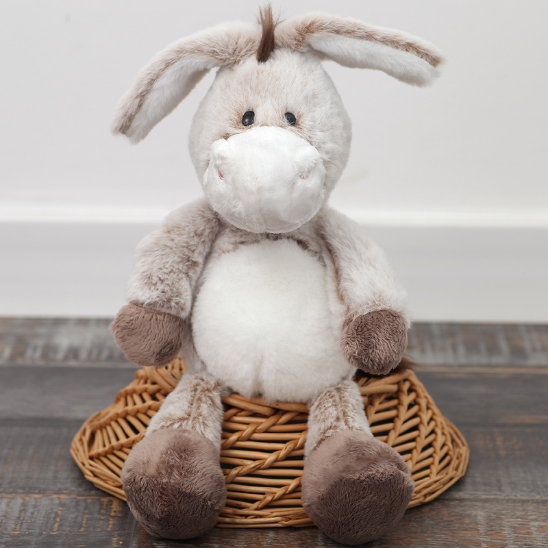 OEM Custom Plush Stuffed Cartoon Donkey Toy Doll Child Gift