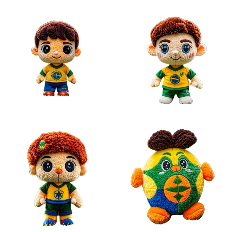 Cute Plush Toy Wholesale Stuffed Cartoon Football Boy Doll Child Gift