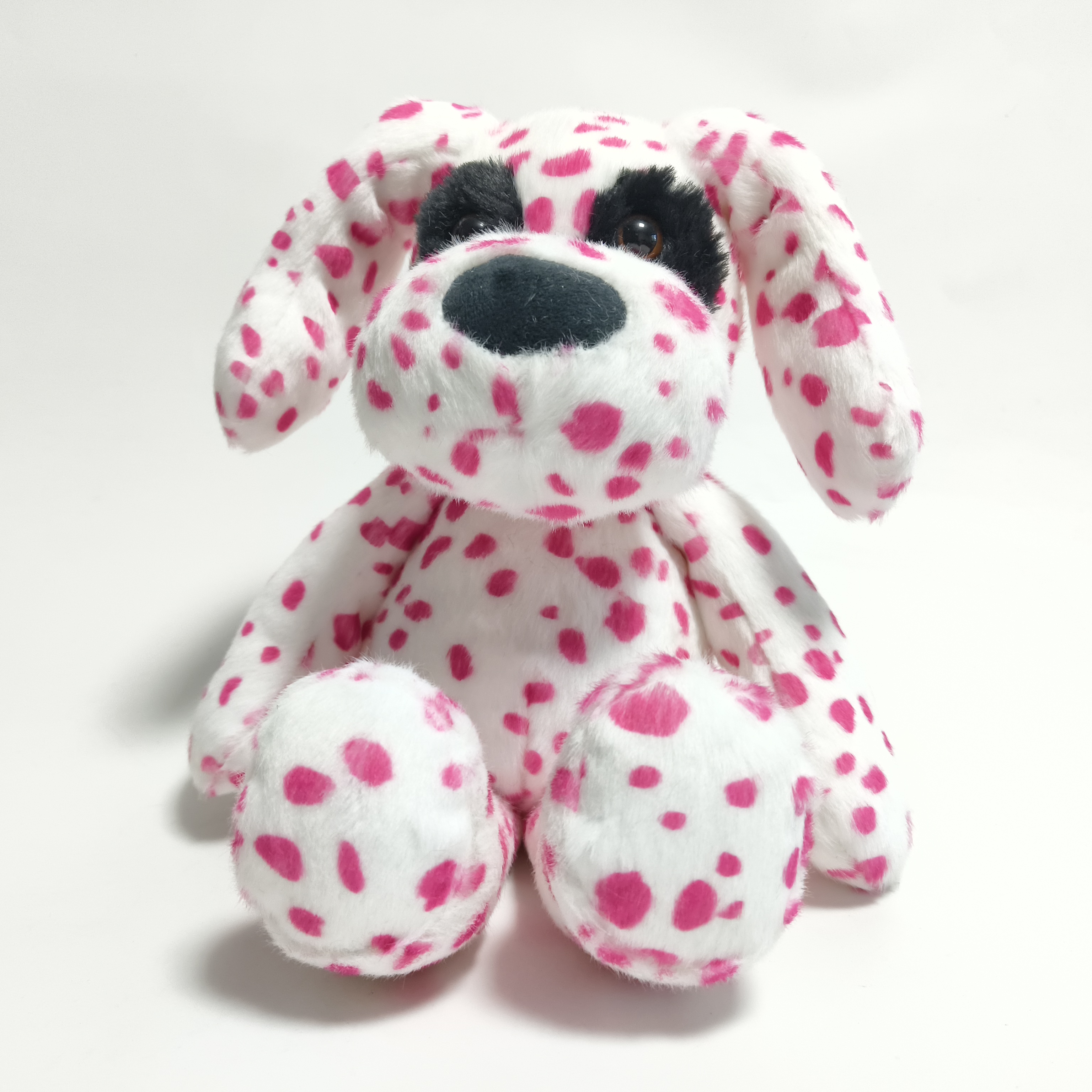 Fluffy Custom Plush Mascot Dalmation Dog Soft Stuffed Animal Factory Wholesale Kids Gift Sitting Puppy Toys