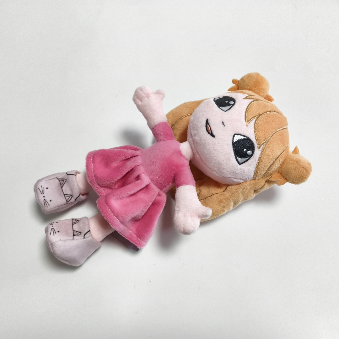 My little pink girl first plush gift mascot factory wholesale OEM soft custom stuffed fairy doll toy