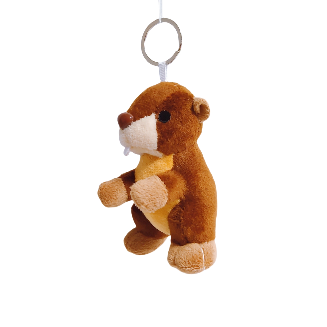 Mini Marmot Plush Doll Animal Kids Keychain