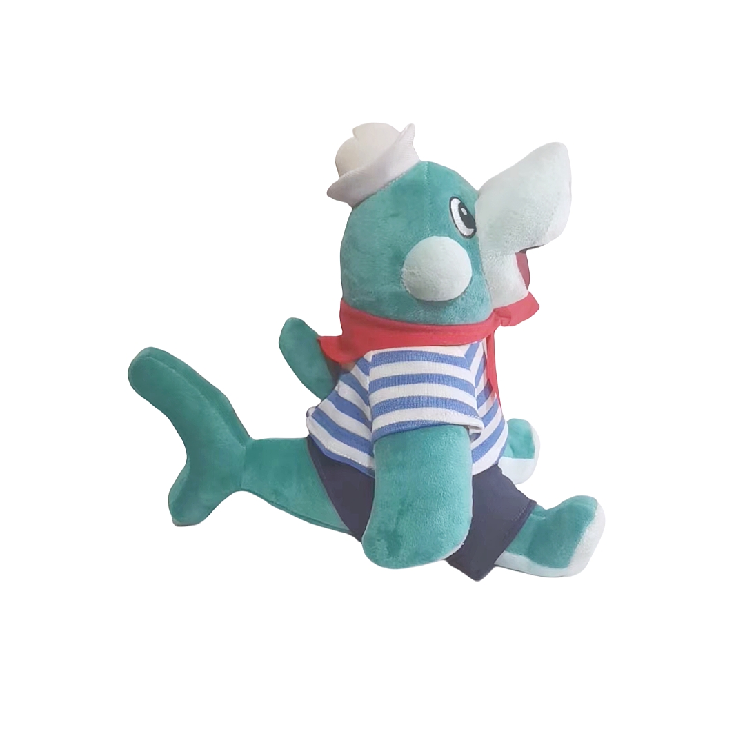 Shark Sea Animal Plush Stuffed Soft Custom CE Toy with Scarf