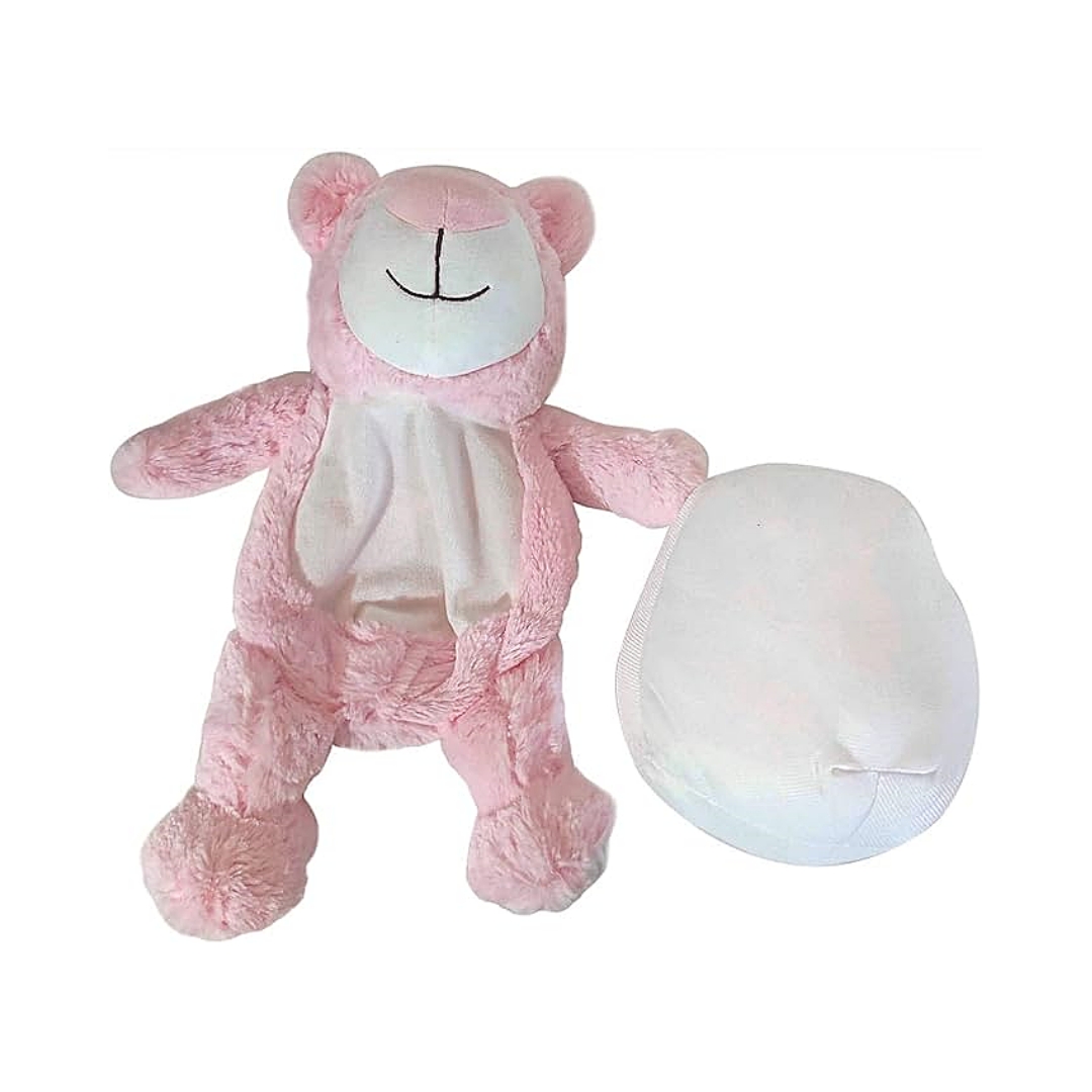 Personalized Embroidered Plush Soft Stuffed with Zipper Pods inside Custom Animal Toys