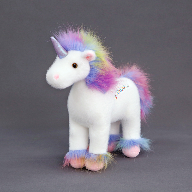 Custom Wholesale Plush Stuffed Cartoon Unicorn Toy Doll