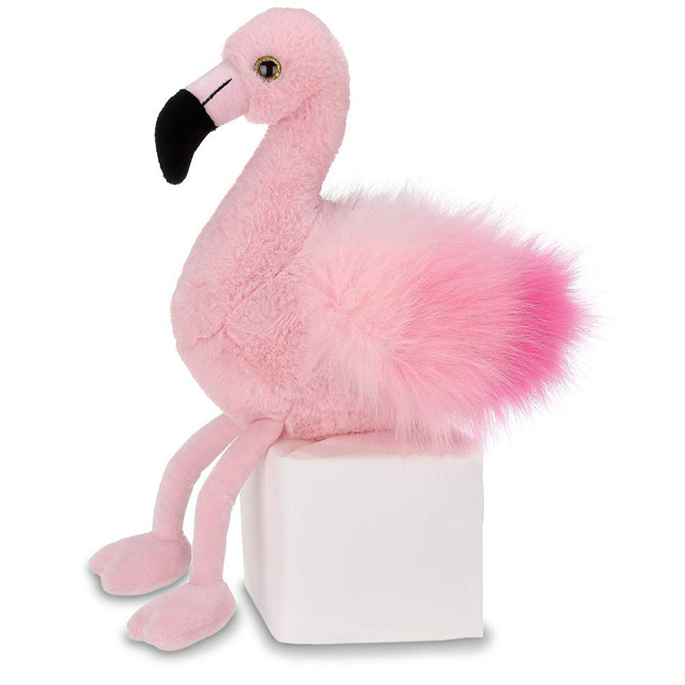 Baby Accompany Toy Plush Stuffed Pink Cartoon Flamingo Doll