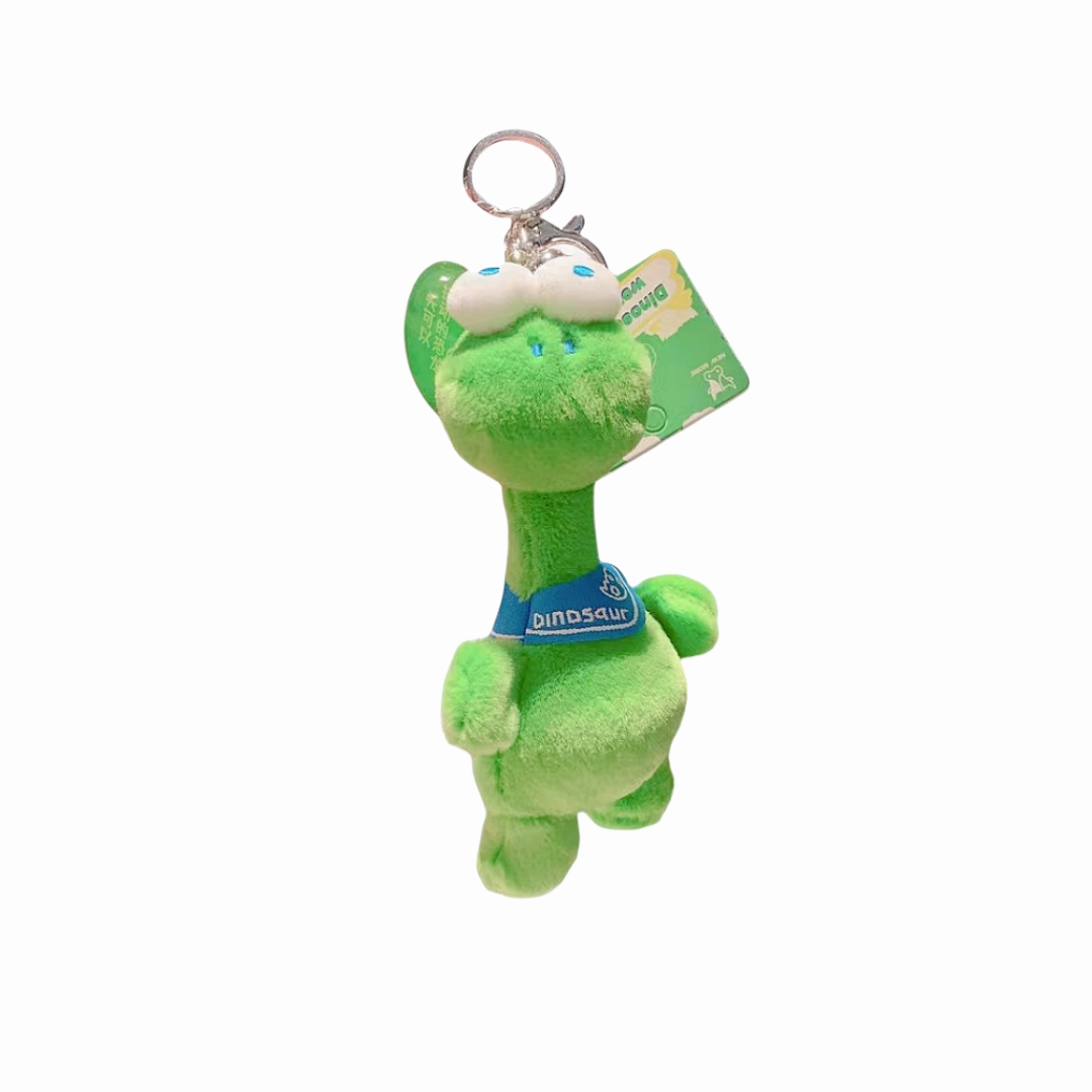 Green Weird Dinosaur Plush Manufacture Custom Toy Keychain