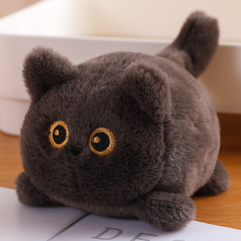 Custom Tail Wagging Toy Plush Stuffed Soft Fluffy Animal Cat Doll