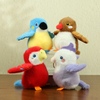 Custom Cute Plush Stuffed Animal Bird Parrot Toy Keychain Widget