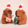 Christmas Plush Capabara Decoration Gift Kids Custom Wholesale Mascot Toys