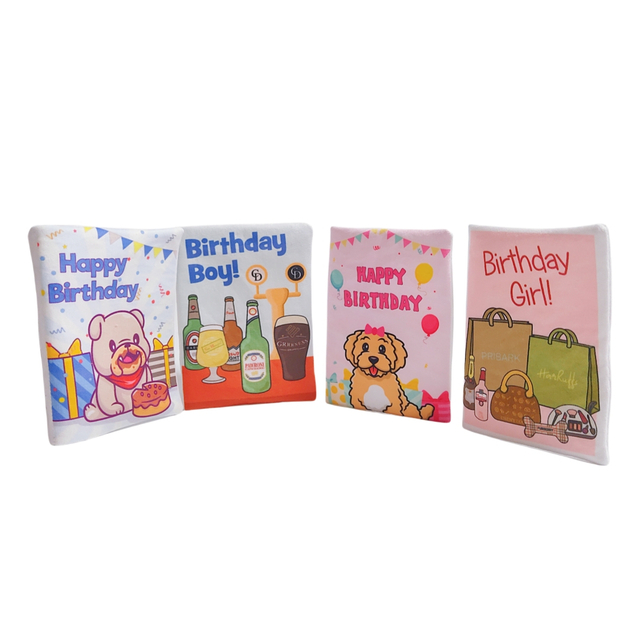 Birthday Cards Creative Soft Crinkle Funny Pet Dog Toys