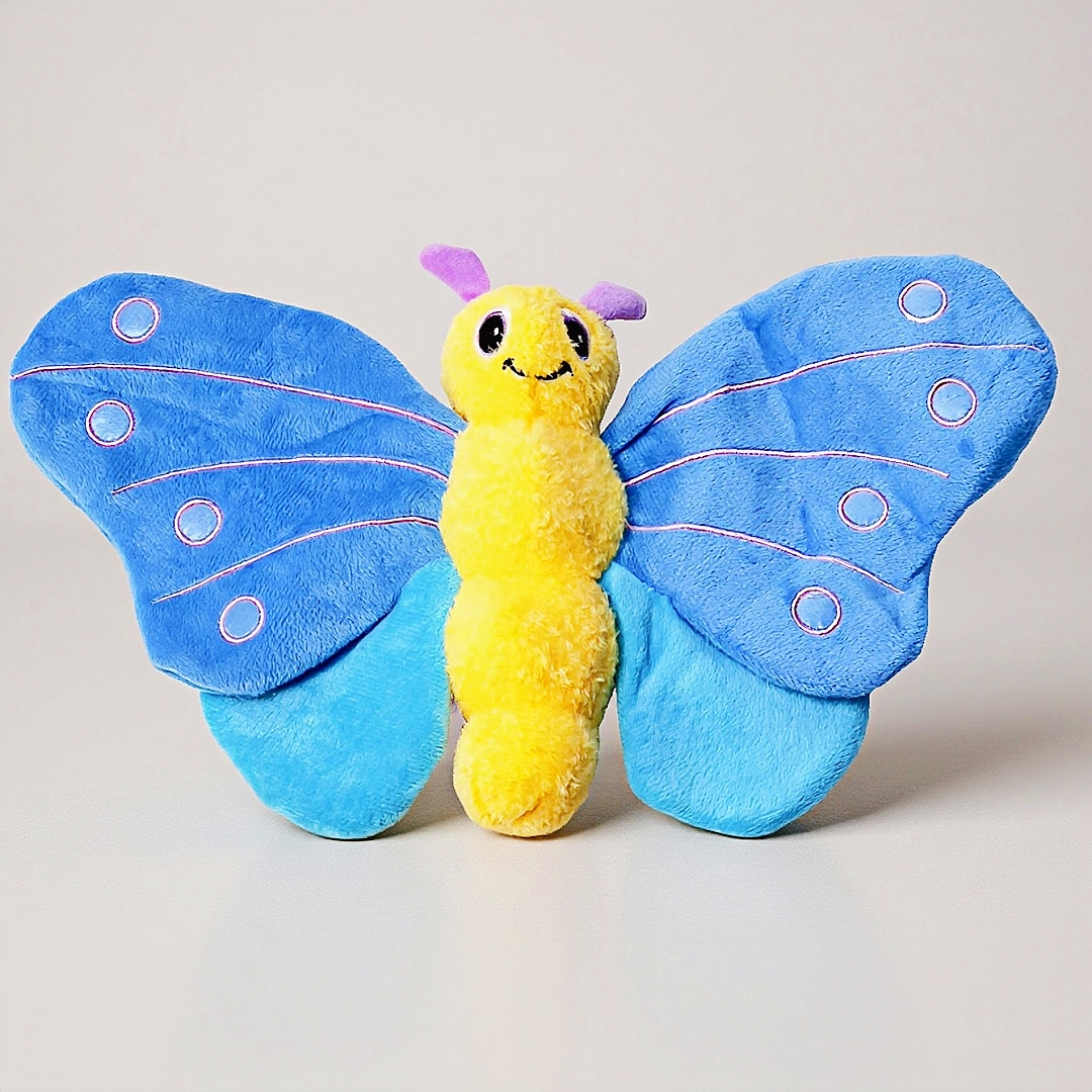 Butterfly Custom Plush Soft Dog Squeaky Wholesale Factory Pet Chewy Toys