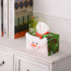 Christmas Decoration Plush Cartoon Santa Claus Table Tissue Box