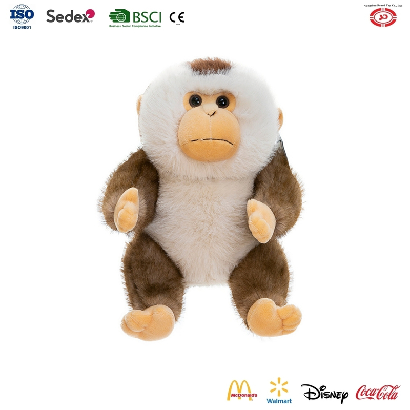 YD-BD058 Gorilla Simulation Forest Animal Plush Huggable Sitting Custom Baby Toys
