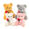 Creative Plush Stuffed Flower Fluffy Teddy Bear Toy Doll for Girlfriend