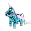 Sequins Plush Reflective Cartoon Unicorn Toy Girl Crossbody Bag