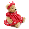 Wedding Dress Rose Color with Ribbon Soft Plush Gift Stuffed Animal CE Teddy Bear