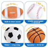 Custom Baby Plush Soft Ball Series Ringing Paper Interactive Toy Set
