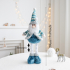 Creative Wholesale Plush Stuffed Cartoon Telescopic Santa Claus Toy Interactive Doll