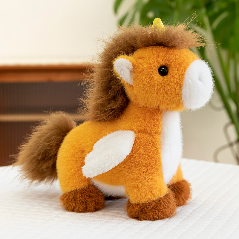 Wholesale Custom Plush Stuffed Simulated Furry Horse Toy Doll