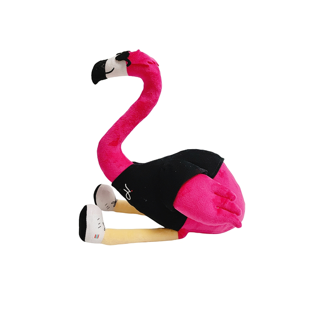 Pink Flamingo Plush Mascot Doll Custom Animal Gift Soft CE Stuffed Toys