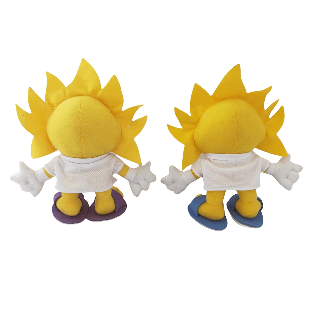 Standing Sun Doll Plush Mascot Stuffed Custom Soft Toy with Clothes