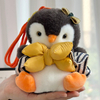 High Quality Custom Plush Stuffed Cute Penguin Toy Keychain Widget