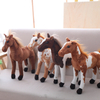 Custom Wholesale Child Toy Plush Stuffed Simulated Printing Horse Doll