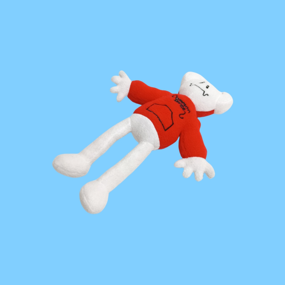 Red Hoody weird doll soft plush stuffed custom children toy