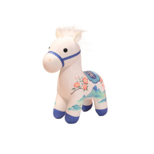 Custom Printing Exquisite Gift Plush Stuffed Animal Horse Toy Doll
