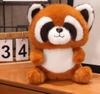 Custom Wholesale Plush Stuffed Cute Raccoon Bear Toy Mascot Gift