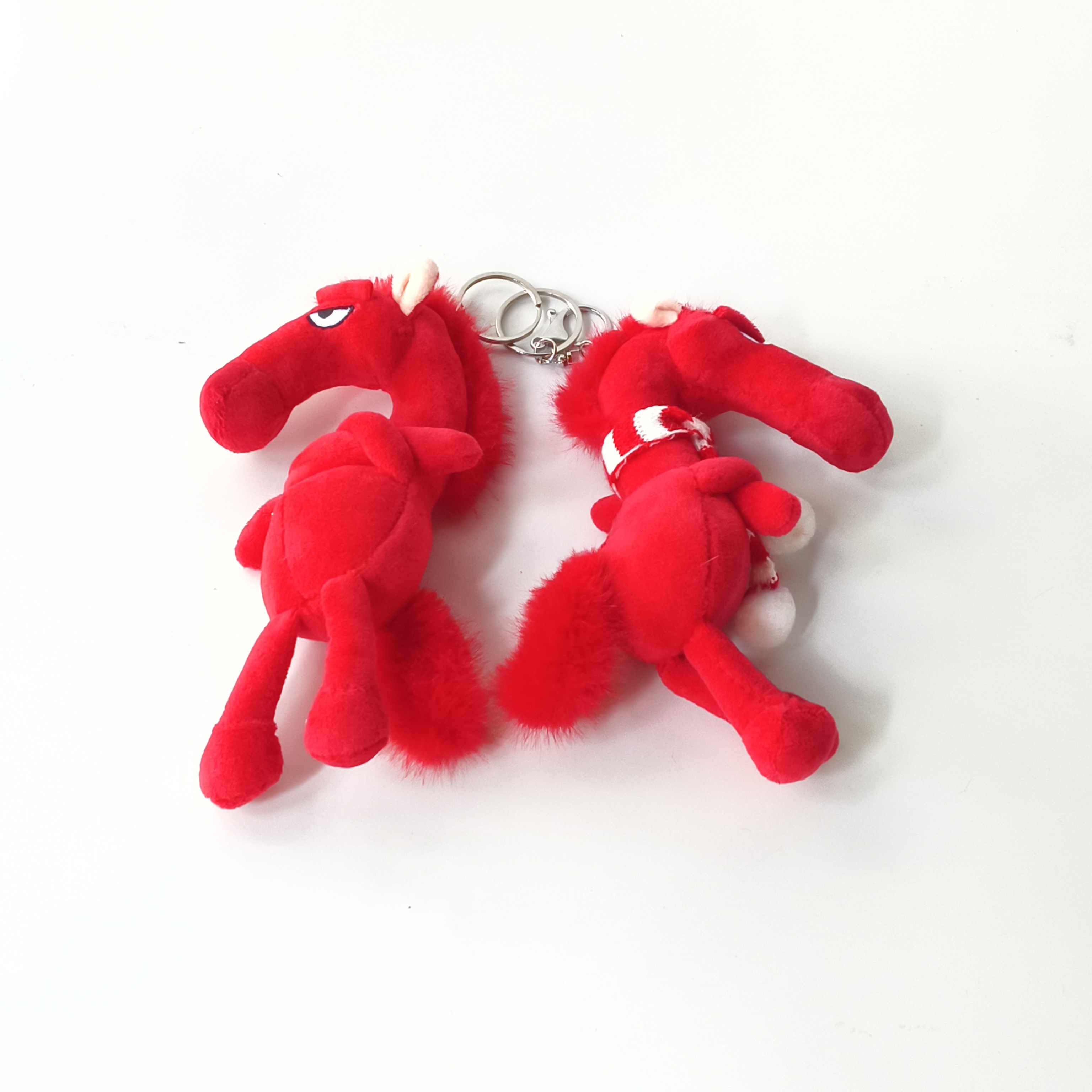 Year 2026 Plush Horse Mascot Soft Stuffed Animal Wholesale Gift Keychain Toys