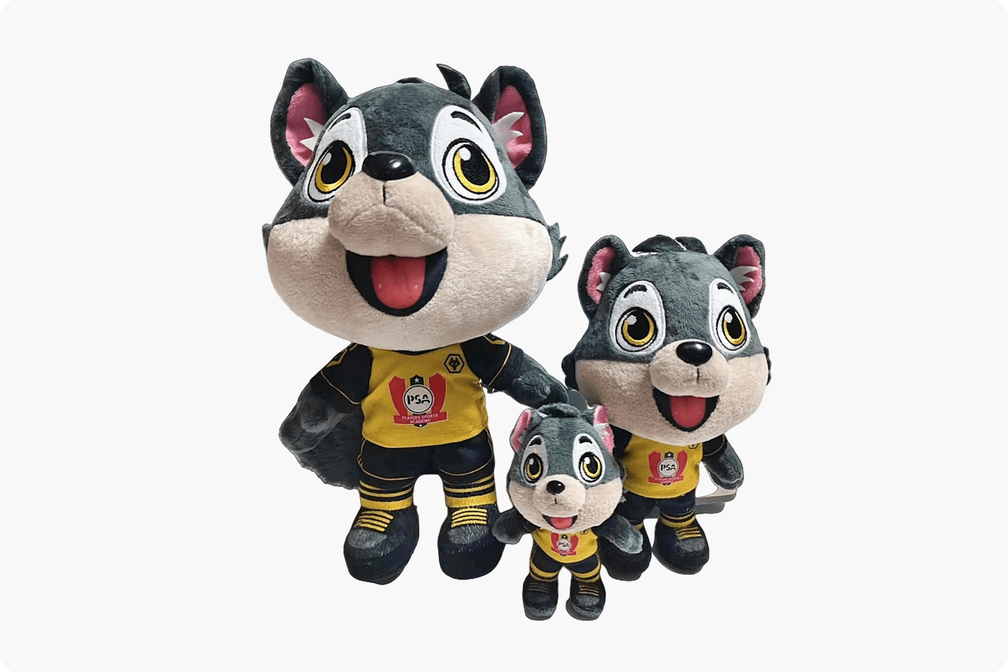 Wolf custom three sizes plush toys