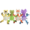 Custom Animal Pet Rope Toy Plush Dog Chew Squeaky Toy
