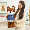 High Quality Custom Plush Stuffed Cartoon Running Fox Husky Toy Child Gift