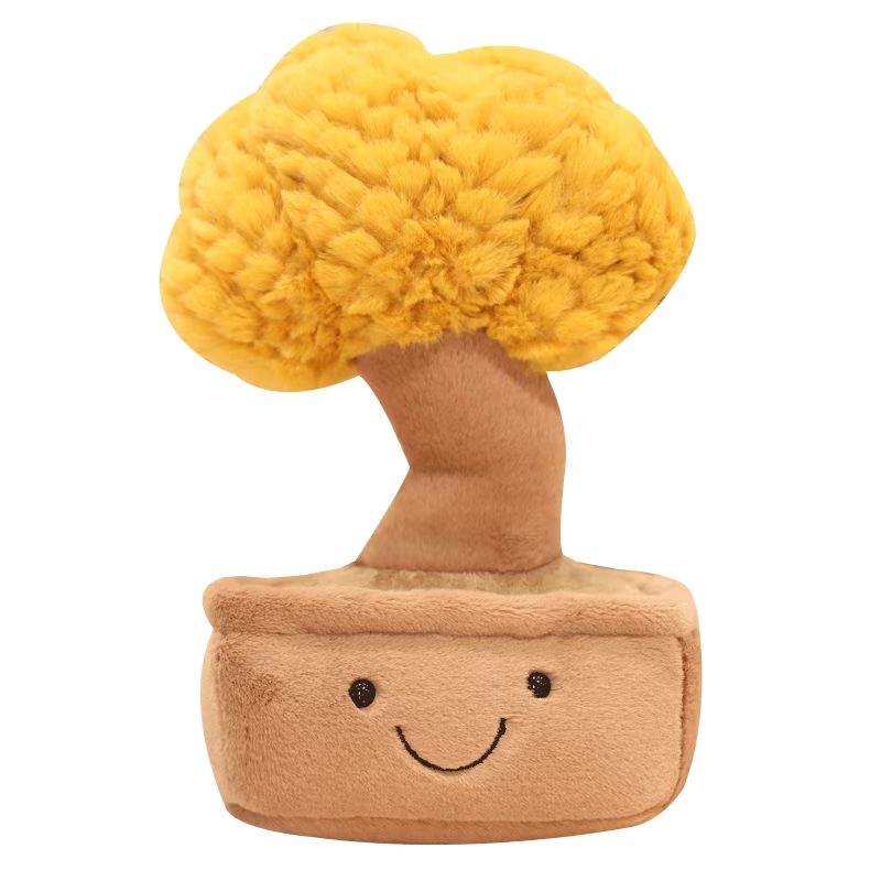 Custom Plush Stuffed Cartoon Money Tree Toy Doll Table Decoration