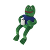 Green Smile Frog Soft Plush Custom Made Gift Toy with A Cup