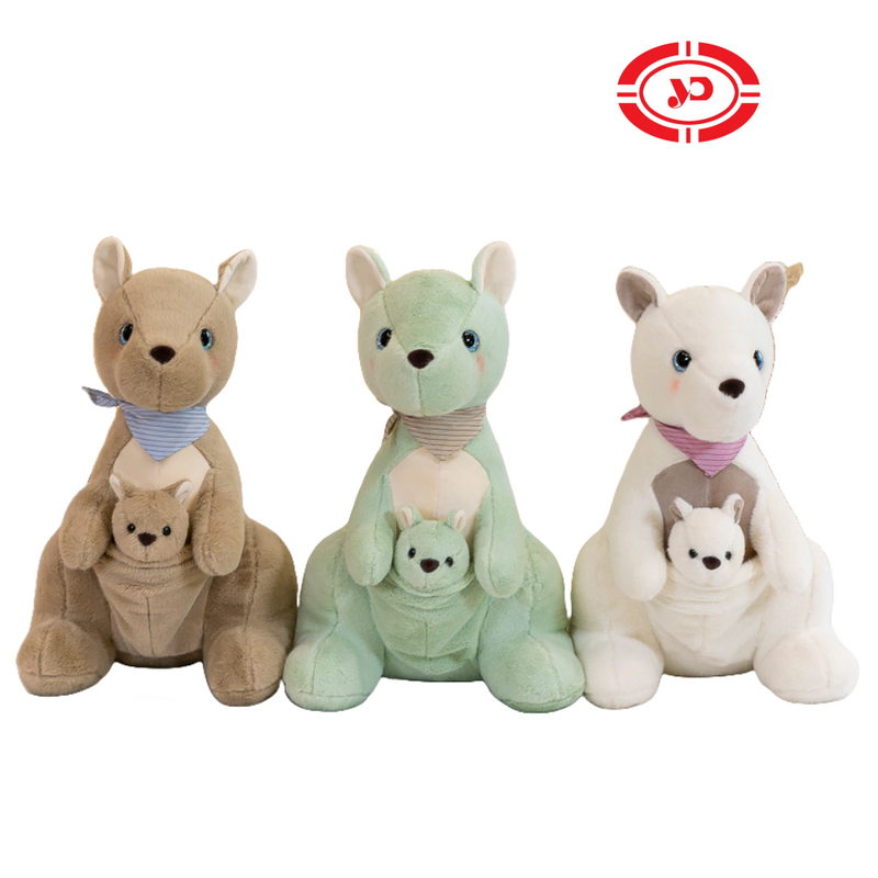 Custom Plush Stuffed Cartoon Kangaroo Australian Toy for Children