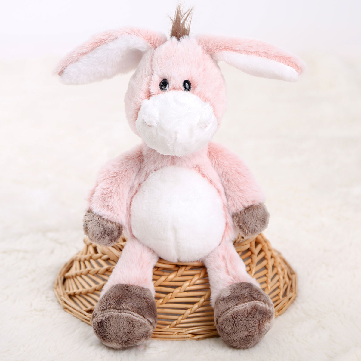 OEM Custom Plush Stuffed Cartoon Donkey Toy Doll Child Gift