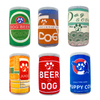 Grosir Kustom Amazon Hot Pet Plush Diisi Botol Mainan Kunyah Squeaky
