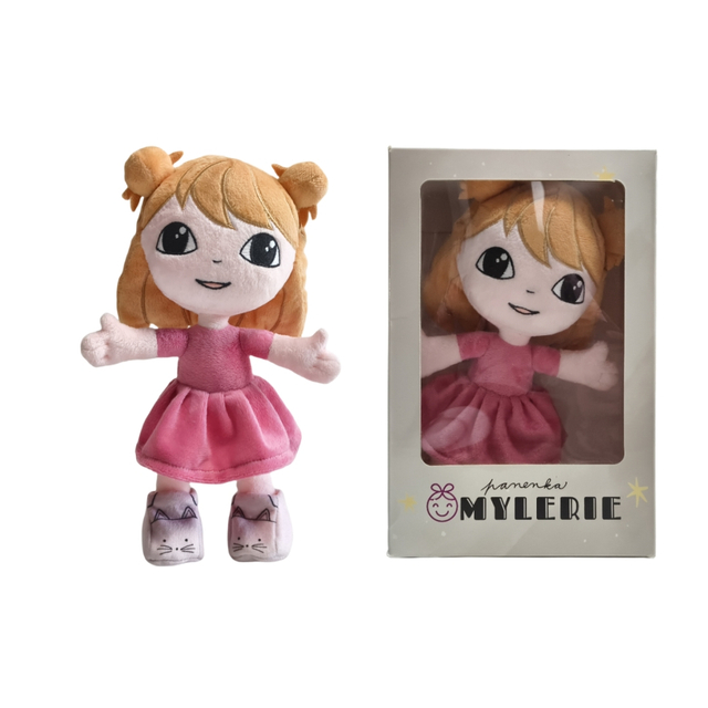 My little pink girl first plush gift mascot factory wholesale OEM soft custom stuffed fairy doll toy