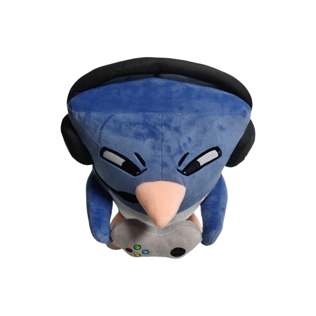 Jumbo Blue Navy Plush Penguin Custom Video Game Soft Stuffed Toy