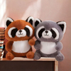 Custom Wholesale Plush Stuffed Cute Raccoon Bear Toy Mascot Gift