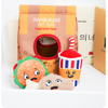 Hamburger Sniff Take Away Bag Plush Dog Chewy Soft Squeaky Toys