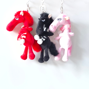 Year 2026 Plush Horse Mascot Soft Stuffed Animal Wholesale Gift Keychain Toys