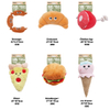 Dog Party Yummy Food Design Hamburger Soft Plush Squeaky Chewy Toys